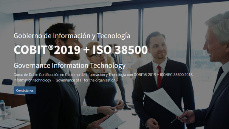 Curso de Formación y Certificación en Gobierno de Información y Tecnología COBIT® 2019 + ISO 38500 con Javier Peris en la Escuela de Gobierno eGob® la Escuela de Negocio de Business&Co.®