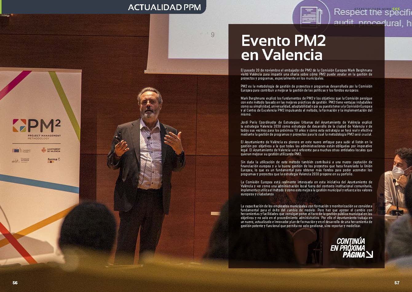 Crónica del Evento PM2 en Valencia en la Revista Mensual Stakeholders.news