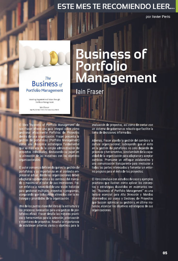 Este mes te recomiendo leer: «Business of Portfolio Management» de Iain ...