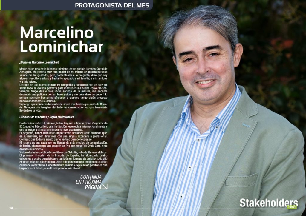 Stakeholders.news #ST054 Octubre 2026. Protagonista del Mes: Marcelino Lominichar