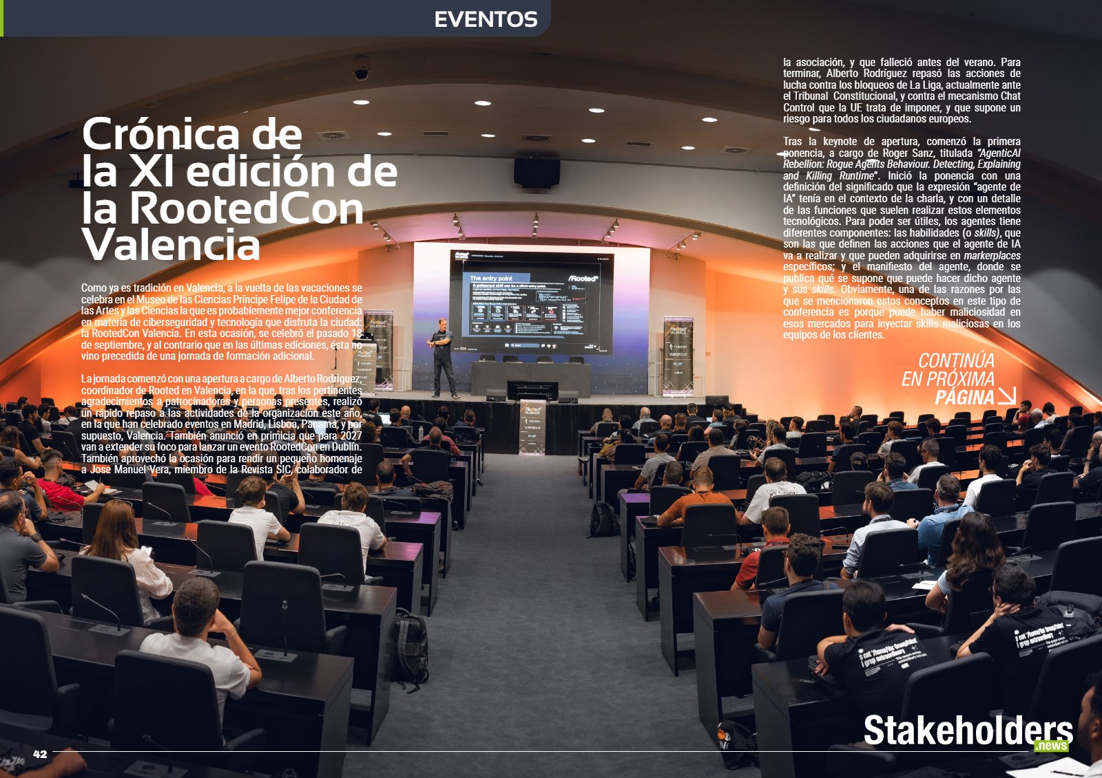 Stakeholders.news #ST054 Octubre 2026. Eventos: Crónica de la XI edición de la RootedCON Valencia